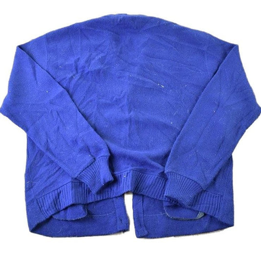 Vintage 1970s Orlon Camous Knit Perfect Mild Distress Cardigan Sweater Men's 2XL from propervintagecanada