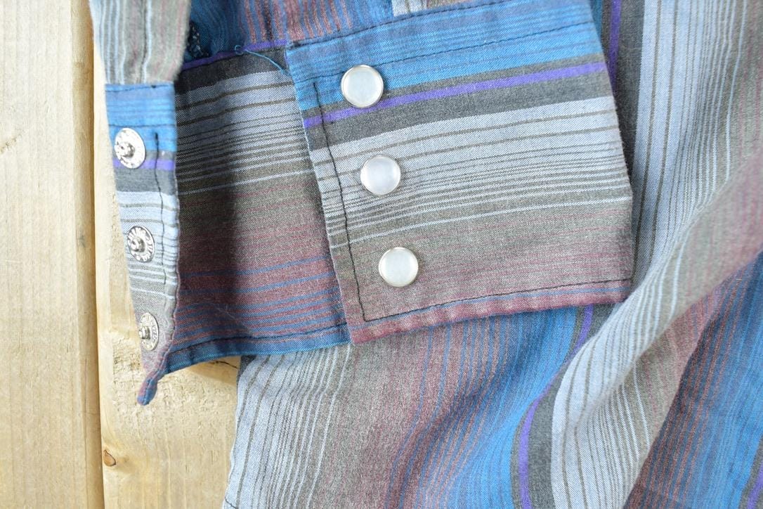 Vintage 1970s Outlaw Western Wear Button Up Shirt Men's Large from propervintagecanada