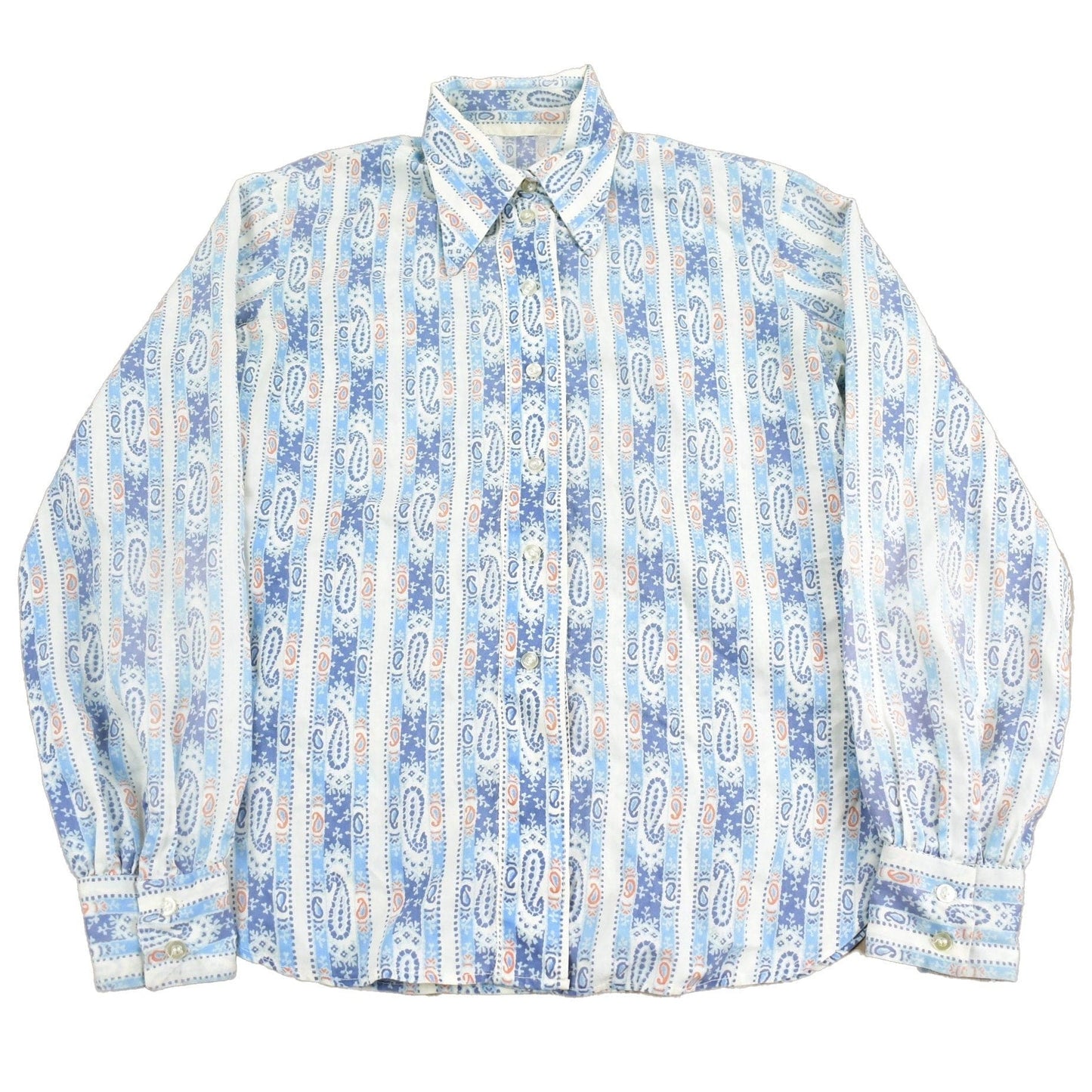 Vintage 1970s Paisley Theme Button Up ShirtMen's Medium from propervintagecanada