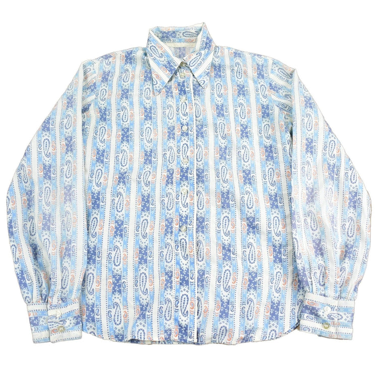 Vintage 1970s Paisley Theme Button Up ShirtMen's Medium from propervintagecanada