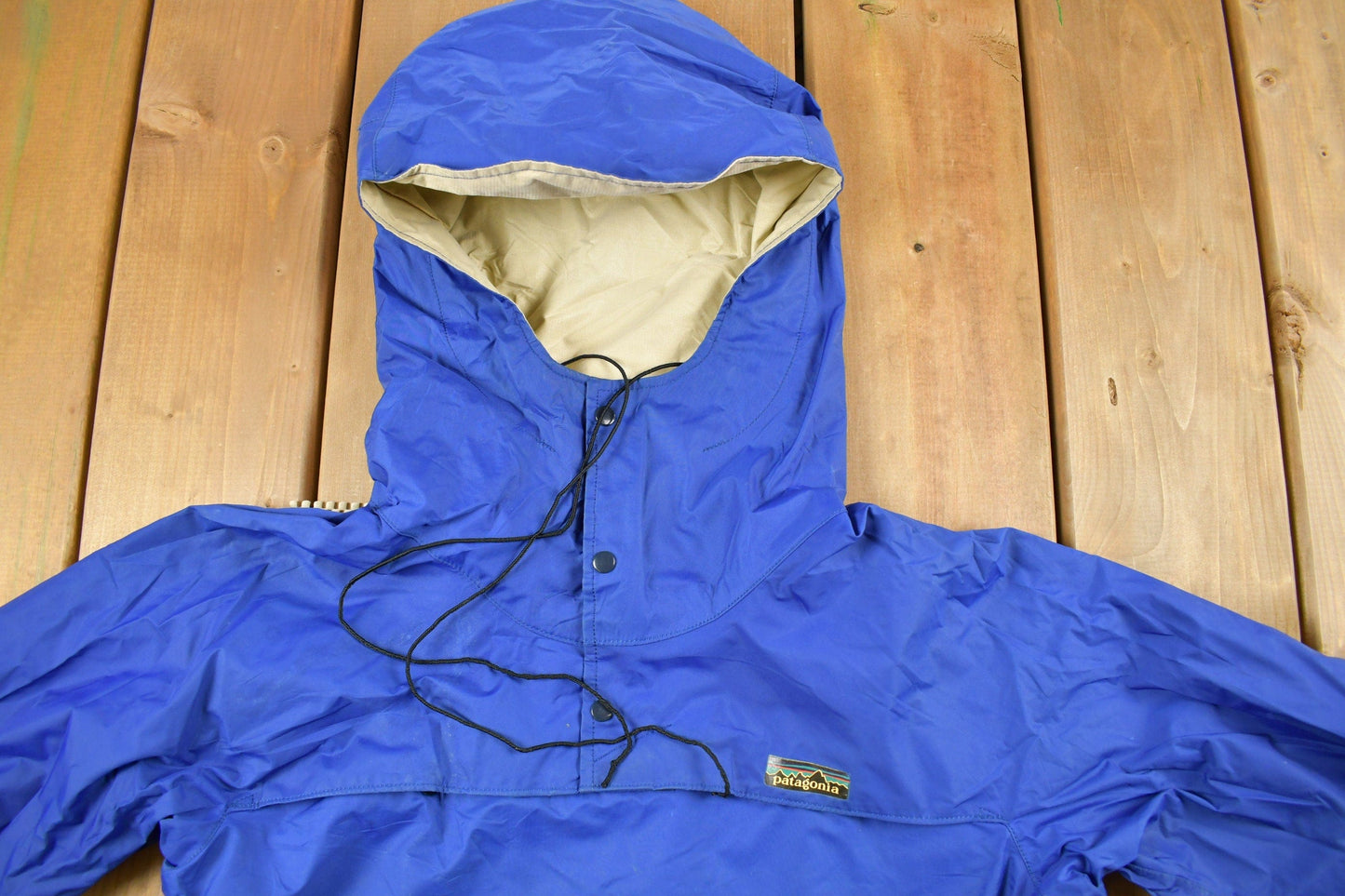 Vintage 1970s Patagonia Anorak Quarter Zip Windbreaker Jacket Men's M from propervintagecanada