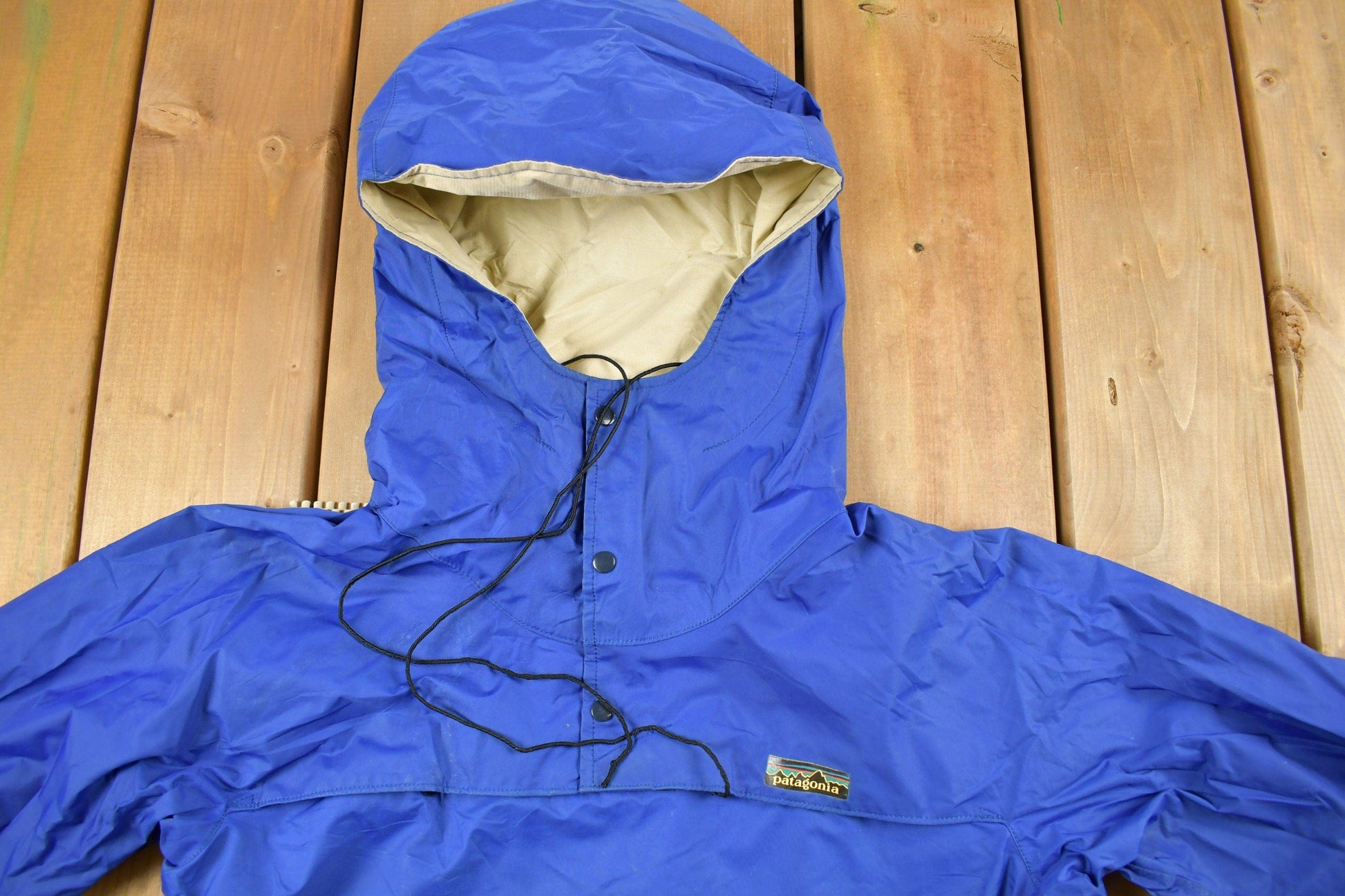 Vintage 1970s Patagonia Anorak Quarter Zip Windbreaker Jacket Men's M from propervintagecanada