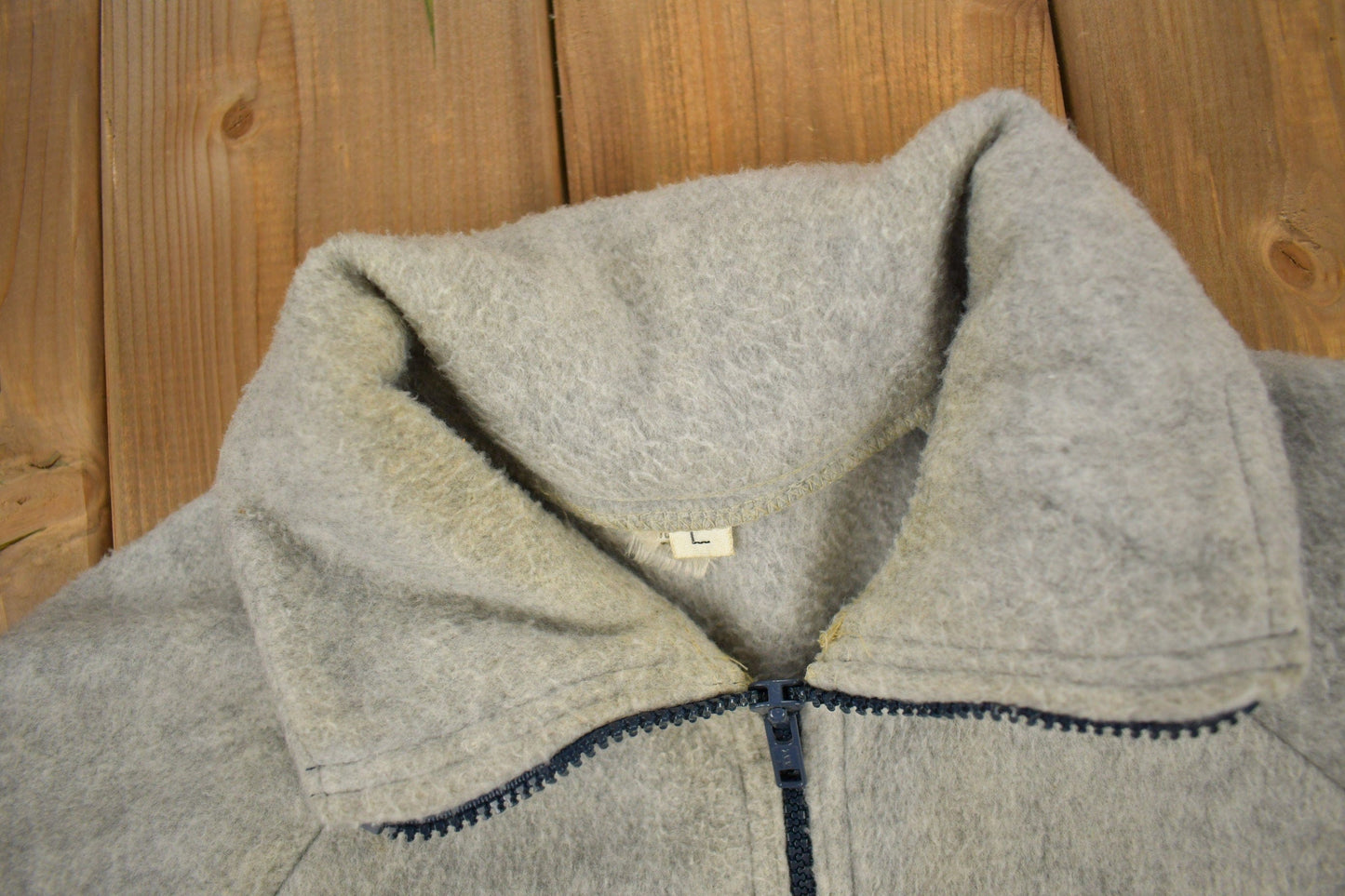 Vintage 1970s Patagonia Raglan Sleeve Full Zip Fleece Sweater Men's Medium from propervintagecanada
