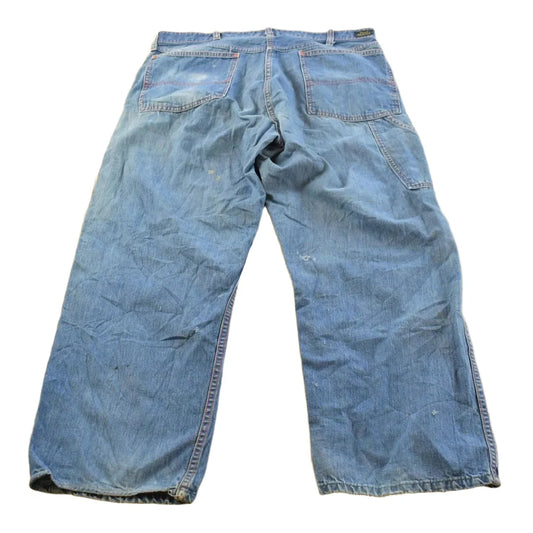 Vintage 1970s Paul Bunyan Straight Leg Denim Blue Jeans Men's 32 x 27.5 from propervintagecanada