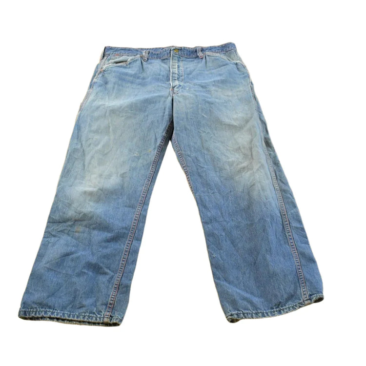 Vintage 1970s Paul Bunyan Straight Leg Denim Blue Jeans Men's 32 x 27.5 from propervintagecanada