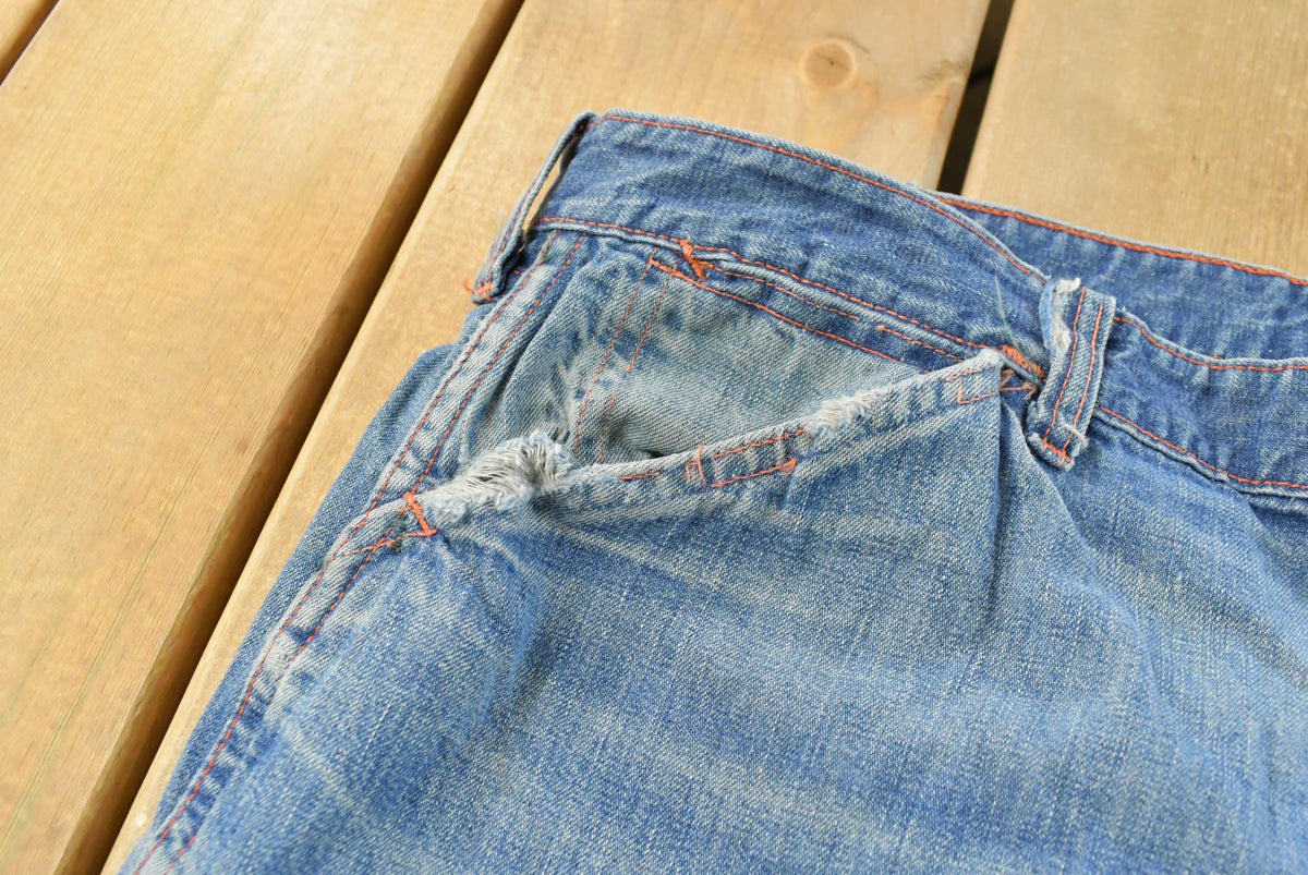 Vintage 1970s Paul Bunyan Straight Leg Denim Blue Jeans Men's 32 x 27.5 from propervintagecanada
