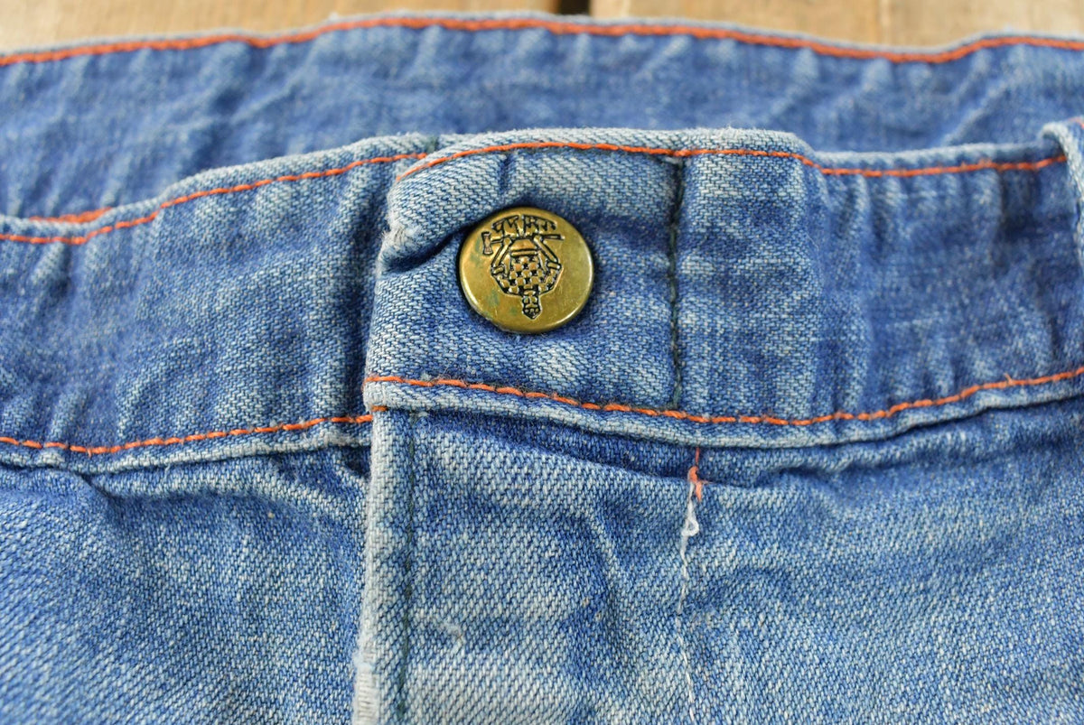Vintage 1970s Paul Bunyan Straight Leg Denim Blue Jeans Men's 32 x 27.5 from propervintagecanada