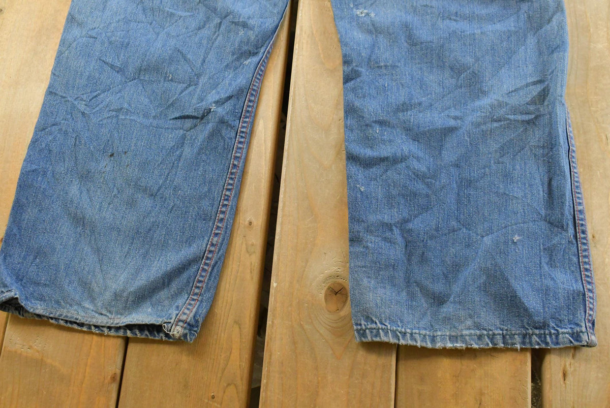 Vintage 1970s Paul Bunyan Straight Leg Denim Blue Jeans Men's 32 x 27.5 from propervintagecanada