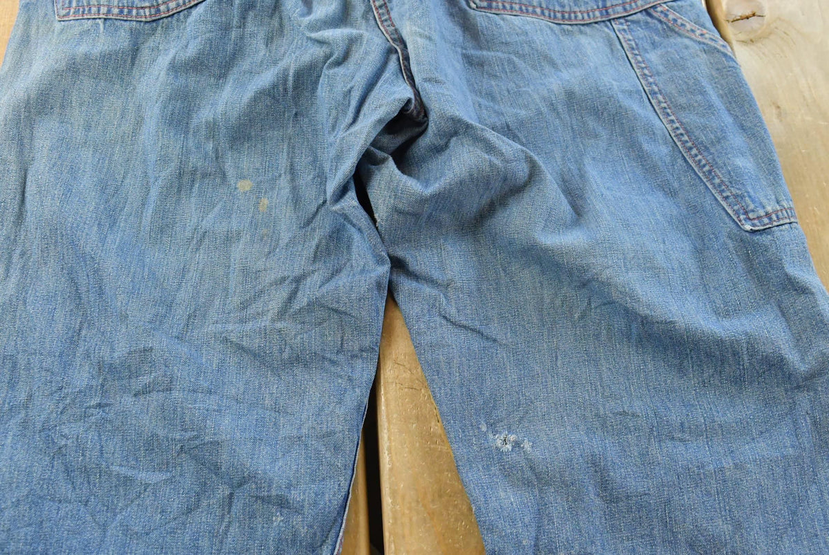 Vintage 1970s Paul Bunyan Straight Leg Denim Blue Jeans Men's 32 x 27.5 from propervintagecanada