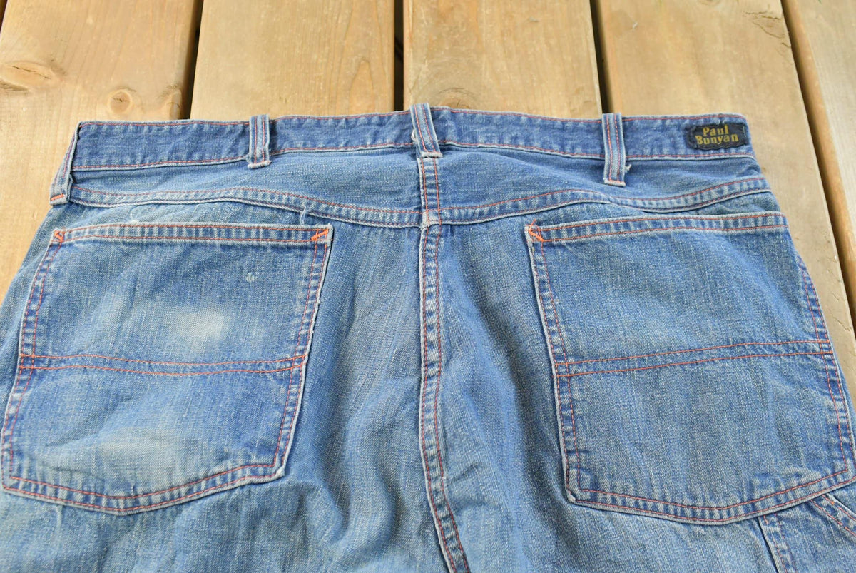 Vintage 1970s Paul Bunyan Straight Leg Denim Blue Jeans Men's 32 x 27.5 from propervintagecanada