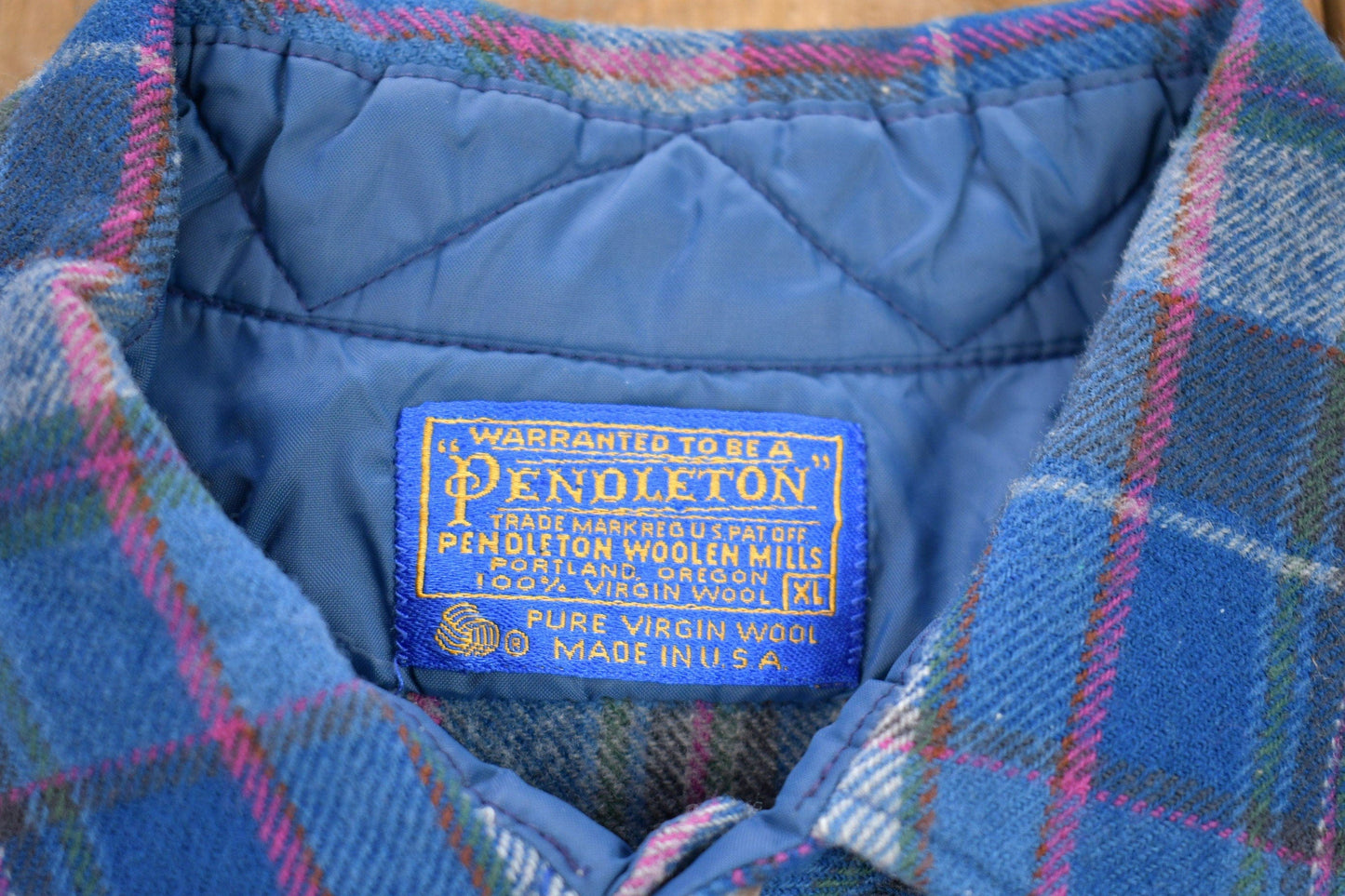 Vintage 1970s Pendleton Button Up Shirt Men's Large from propervintagecanada