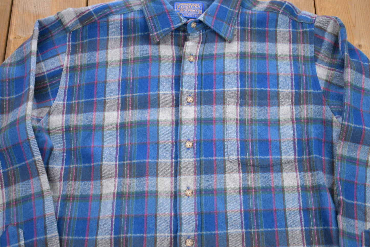 Vintage 1970s Pendleton Button Up Shirt Men's Large from propervintagecanada
