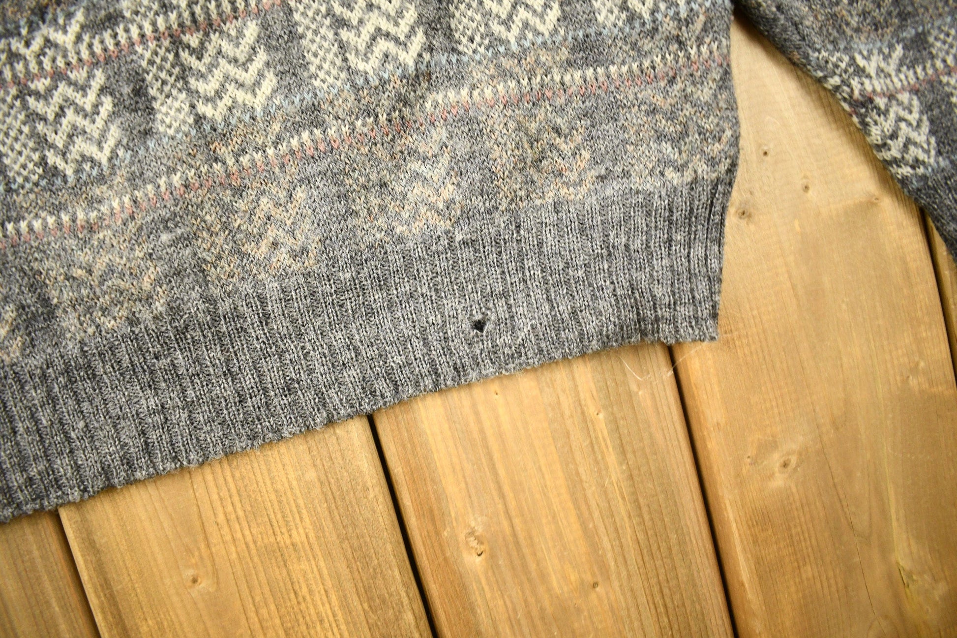 Vintage 1970s Pendleton Country Traditionals 100% Wool Knit Crewneck Sweater Men's Large from propervintagecanada