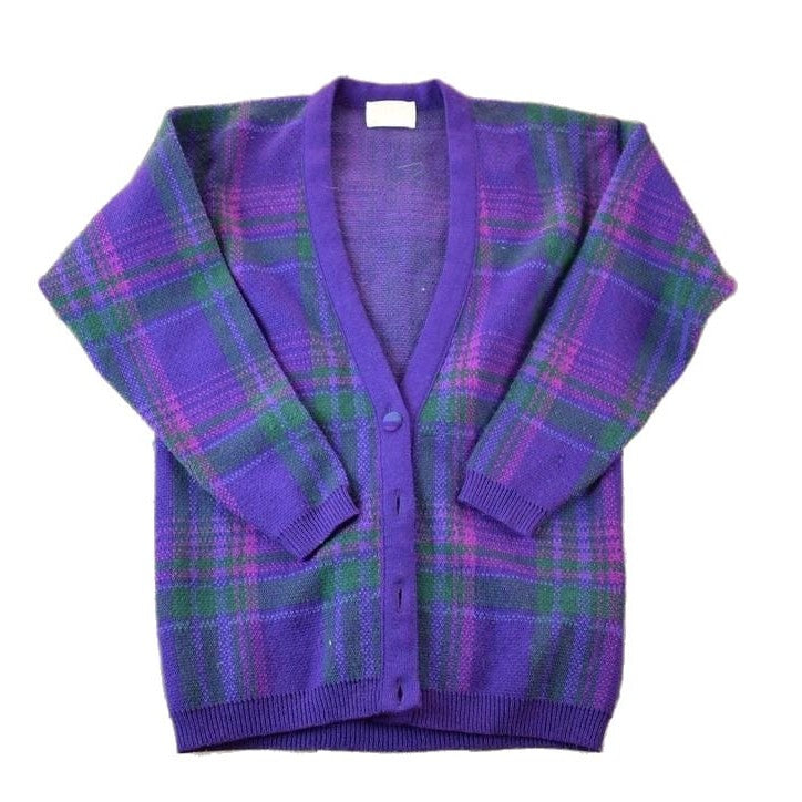 Vintage 1970s Pendleton Knit Perfect Mild Distress Cardigan Sweater M from propervintagecanada