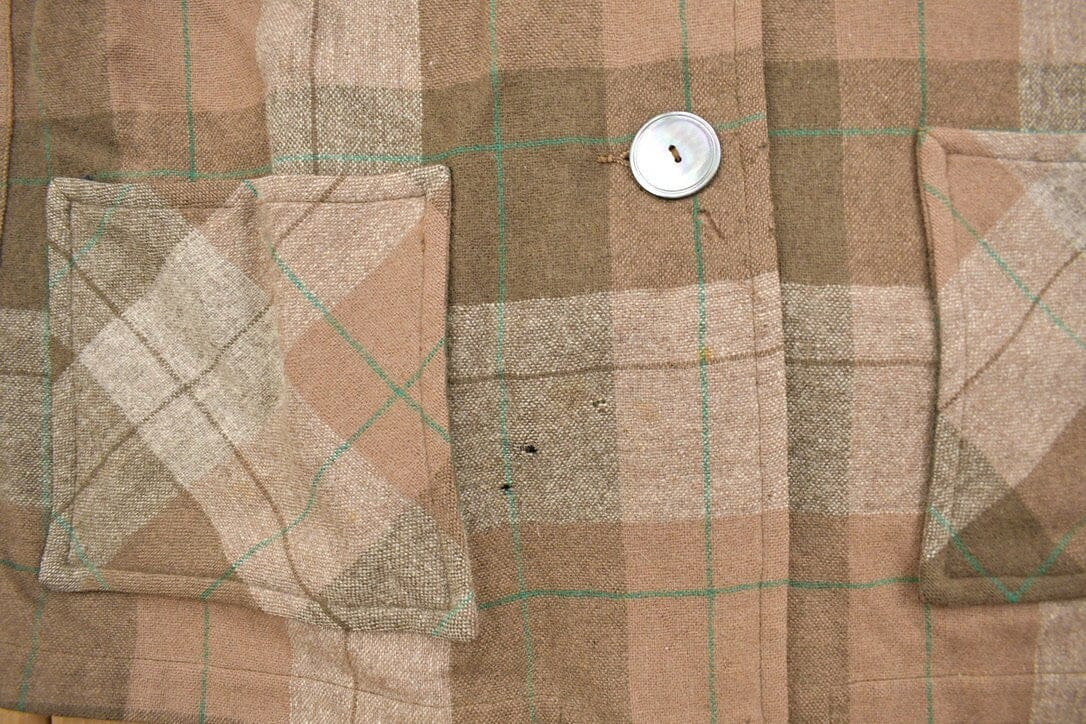 Vintage 1970s Pendleton Plaid Button Up Blazer Shirt / 100% Virgin Wool / Outdoorsman / True Vintage / Casual Wear / Made In USA / Flannel from propervintagecanada