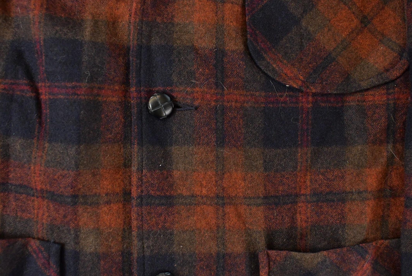 Vintage 1970s Pendleton Plaid Button Up Blazer Shirt Men's Medium / 100% Virgin Wool / Outdoorsman / True Vintage / Made In USA / Flannel from propervintagecanada