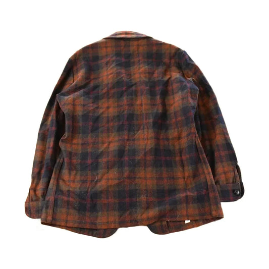 Vintage 1970s Pendleton Plaid Button Up Blazer Shirt Men's Medium / 100% Virgin Wool / Outdoorsman / True Vintage / Made In USA / Flannel from propervintagecanada