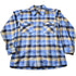 Vintage 1970s Pendleton Plaid Button Up Board Shirt / 100% Virgin Wool / Loop Button / Outdoor / True Vintage / Made In USA / Blue Flannel from propervintagecanada