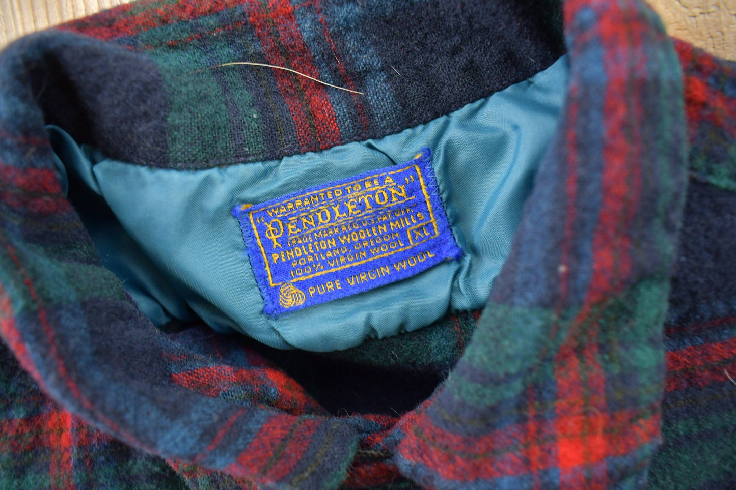 Vintage 1970s Pendleton Plaid Button Up Board Shirt Men's Medium from propervintagecanada