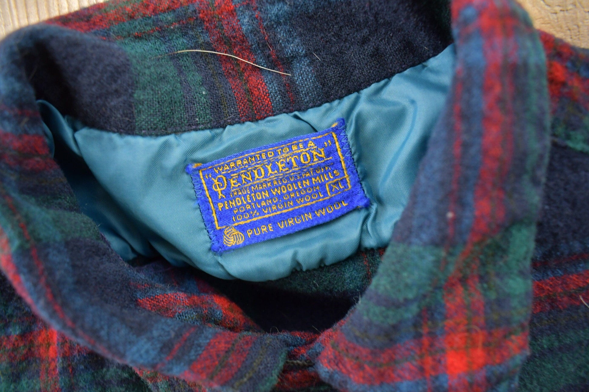 Vintage 1970s Pendleton Plaid Button Up Board Shirt Men's Medium from propervintagecanada