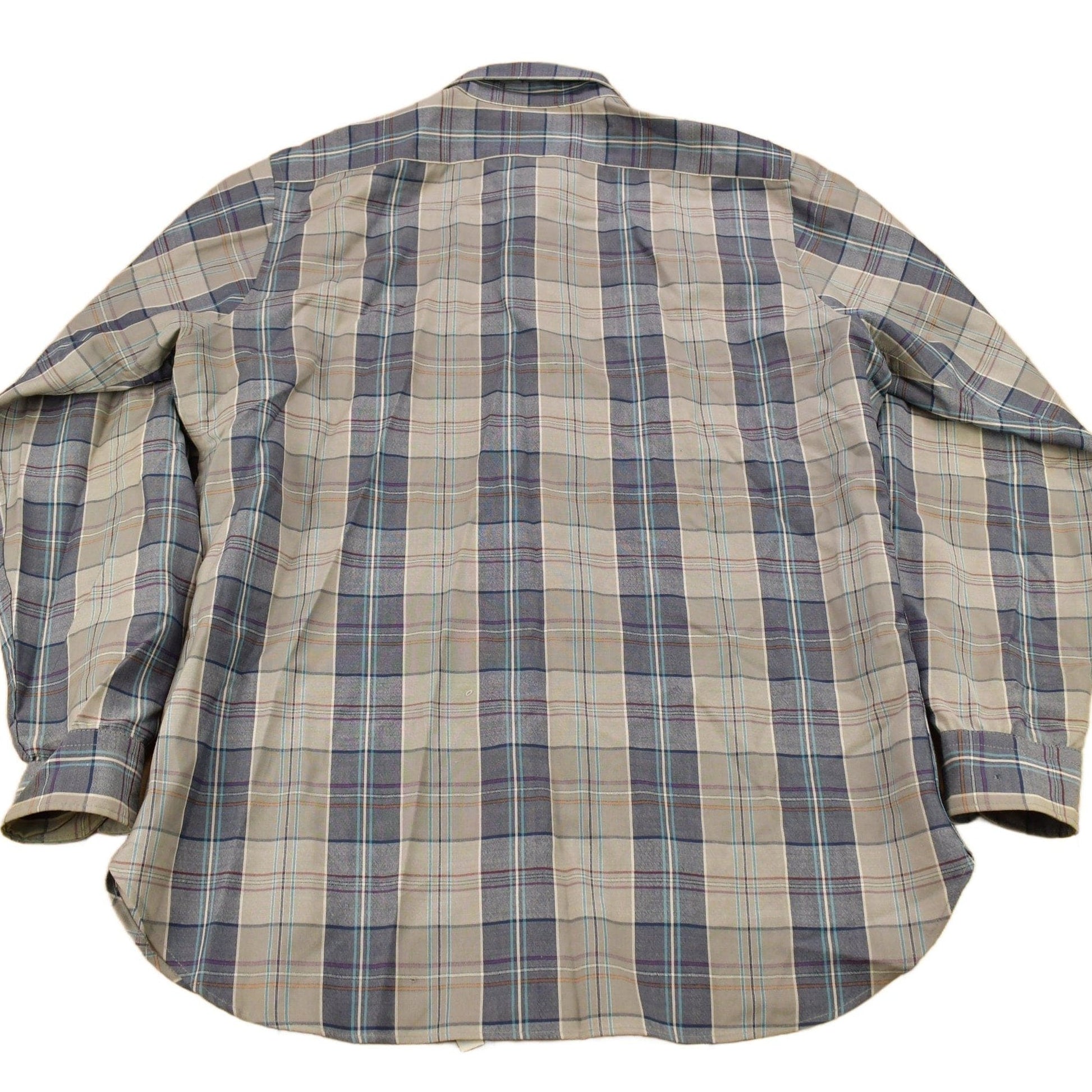 Vintage 1970s Pendleton Plaid Button Up Shirt Men's 2XL from propervintagecanada