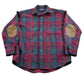 Vintage 1970s Pendleton Plaid Button Up Shirt Vintage Flannel Men's Medium from propervintagecanada