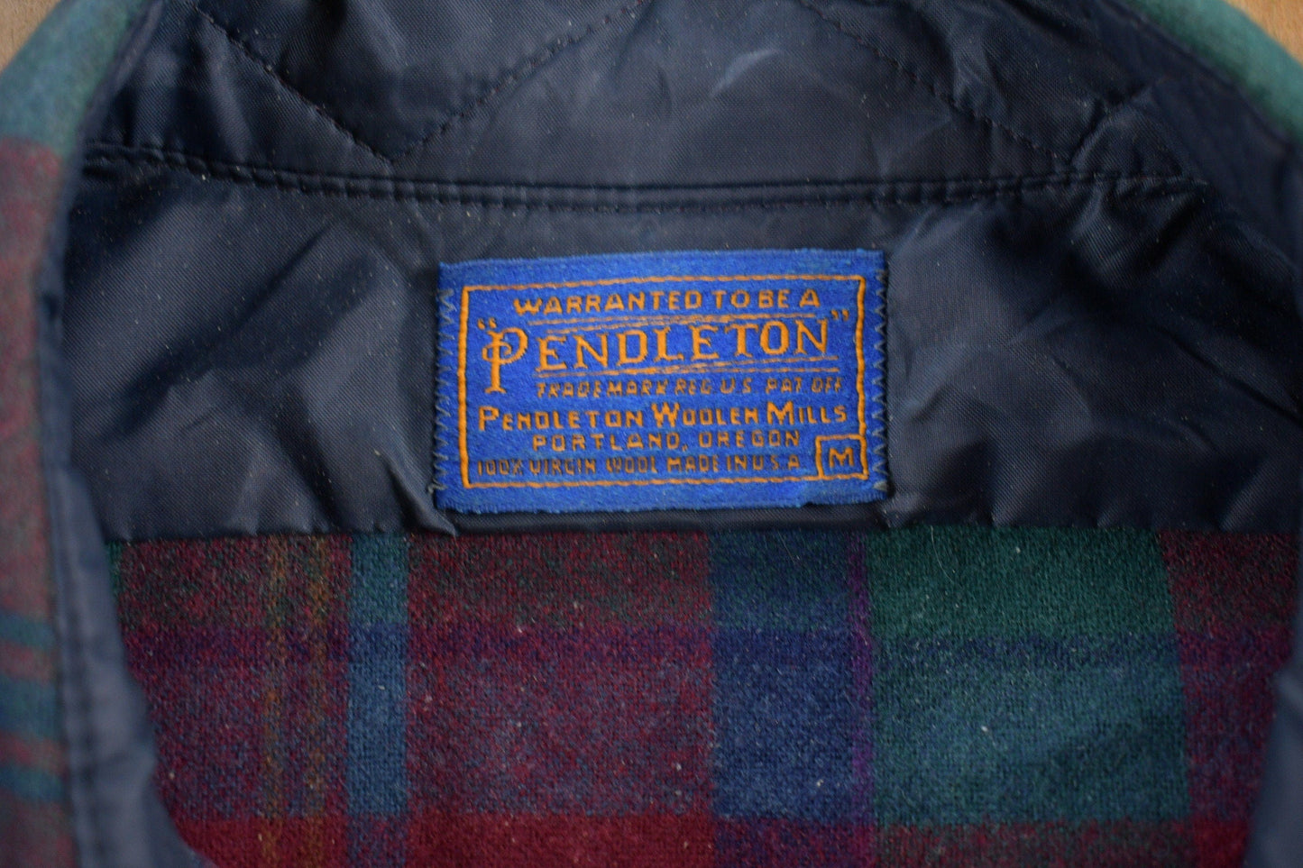 Vintage 1970s Pendleton Plaid Button Up Shirt Vintage Flannel Men's Medium from propervintagecanada