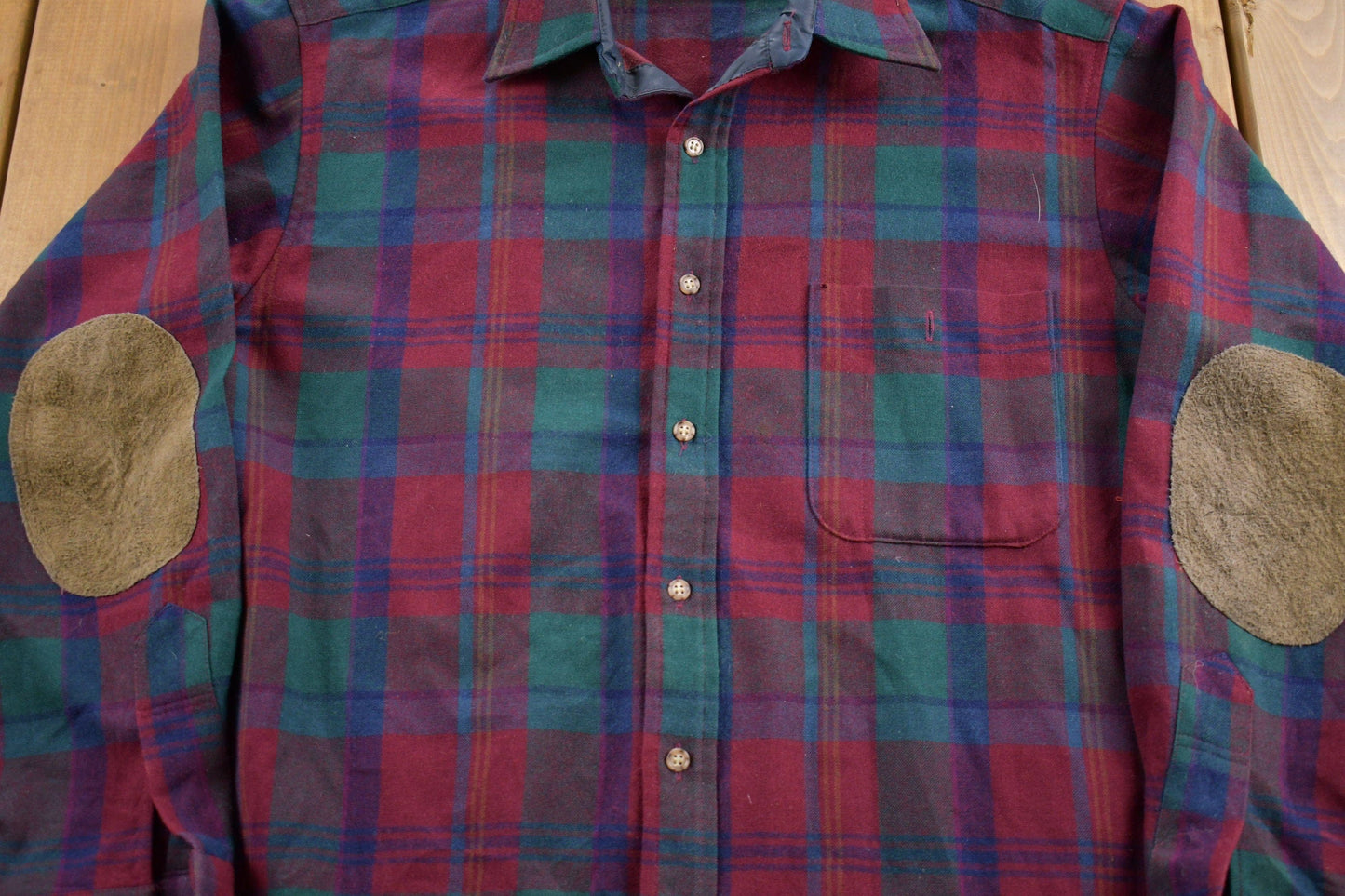 Vintage 1970s Pendleton Plaid Button Up Shirt Vintage Flannel Men's Medium from propervintagecanada