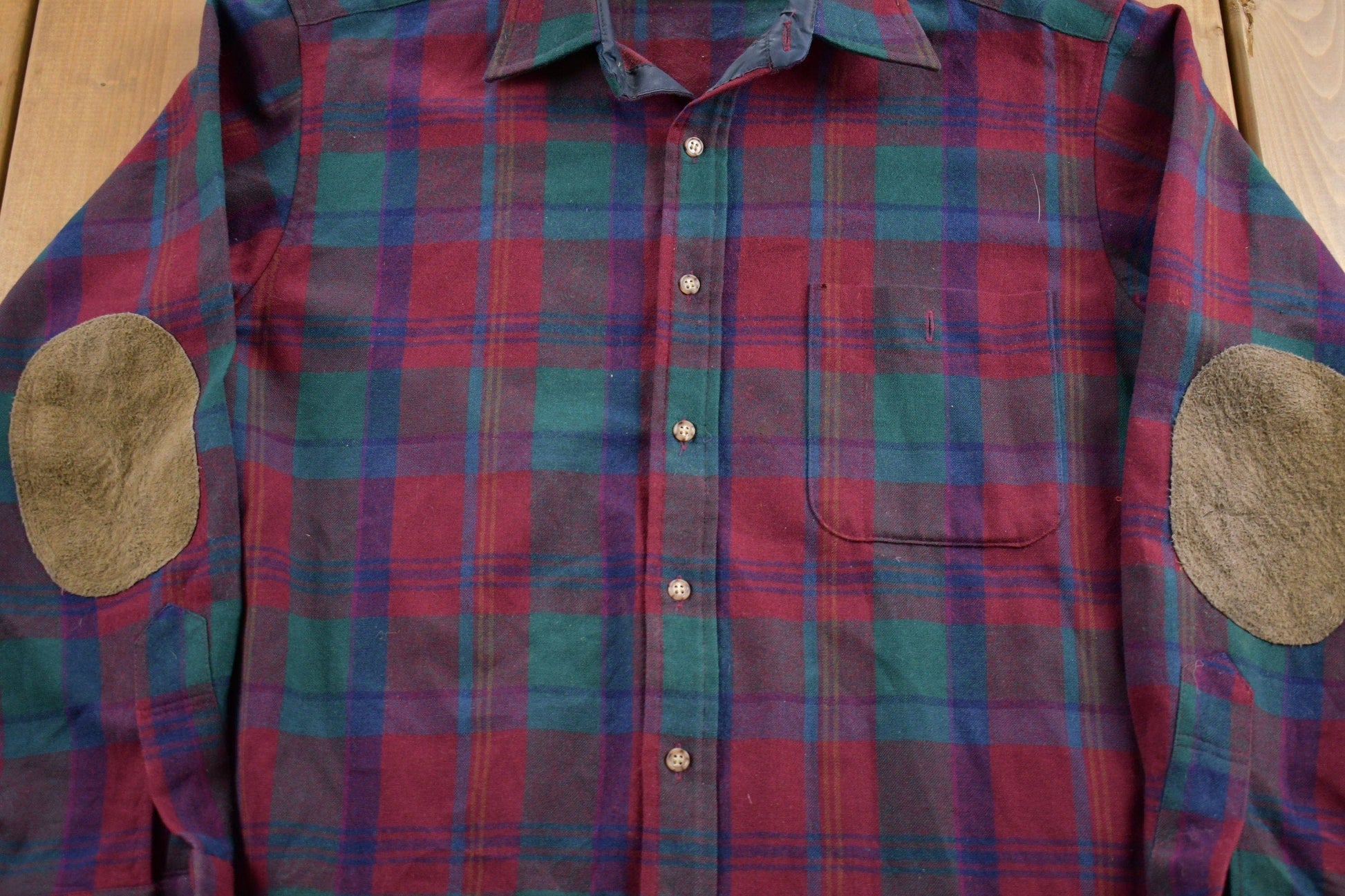 Vintage 1970s Pendleton Plaid Button Up Shirt Vintage Flannel Men's Medium from propervintagecanada