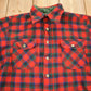 Vintage 1970s Pendleton Plaid Flannel Button Up Board Shirt Men's Medium from propervintagecanada