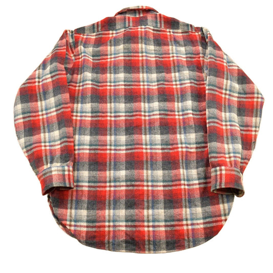 Vintage 1970s Pendleton Shadow Plaid Button Up Board Shirt Men's Small from propervintagecanada