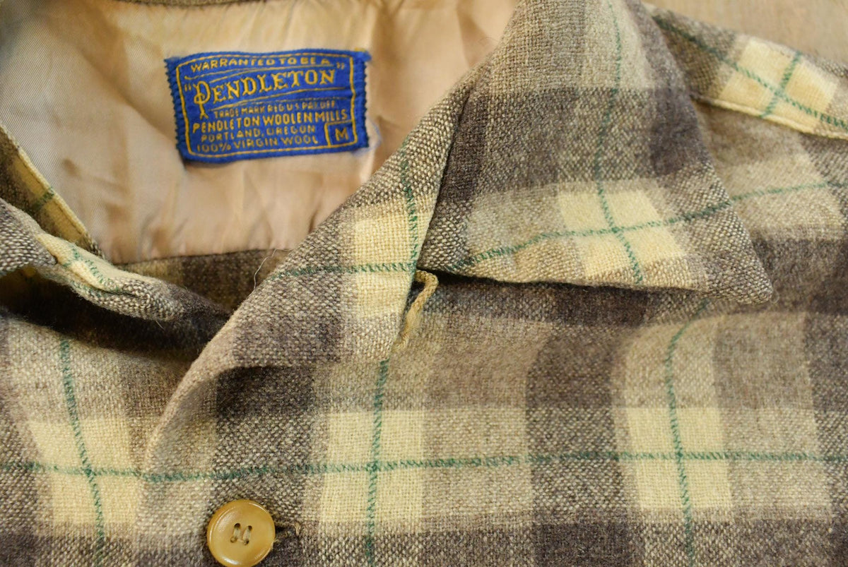 Vintage 1970s Pendleton Wool Flannel Button Up Shirt Men's M from propervintagecanada