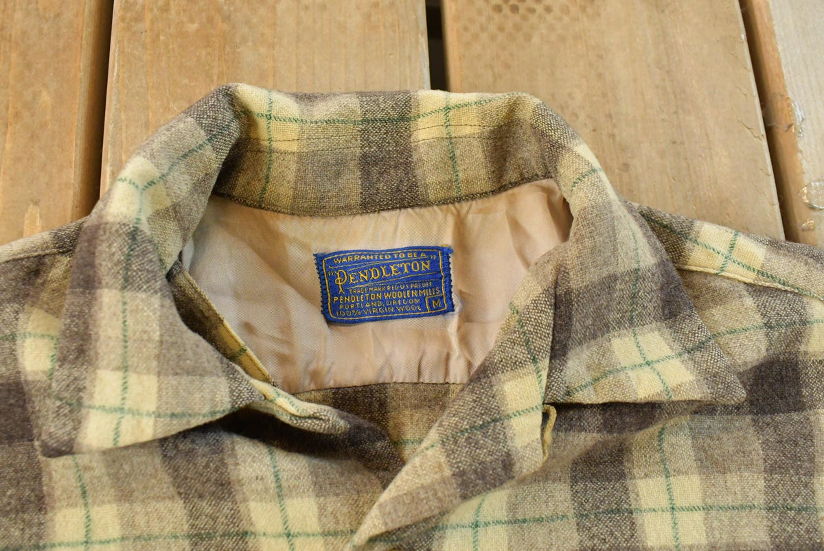 Vintage 1970s Pendleton Wool Flannel Button Up Shirt Men's M from propervintagecanada