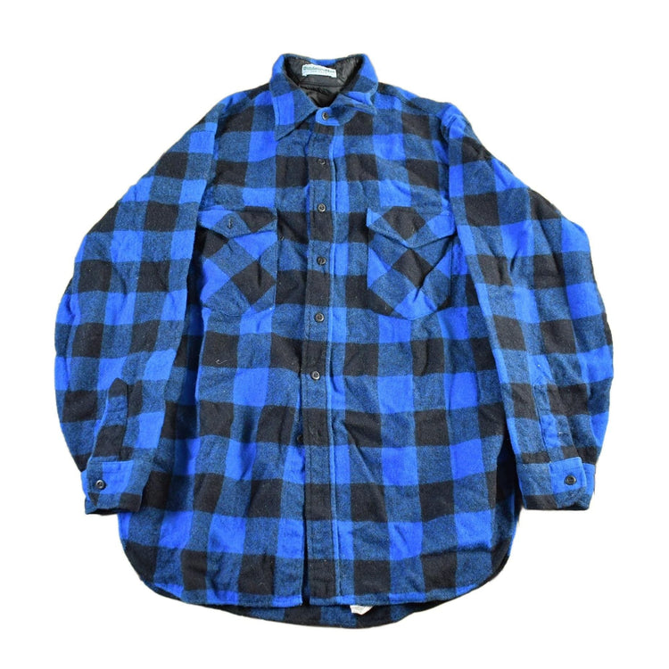 Vintage 1970s Pendleton Wool Flannel Shirt Jacket Men's Large / Shacket True Vintage / 70s Plaid Outdoors / Lumberjack / Made in USA from propervintagecanada