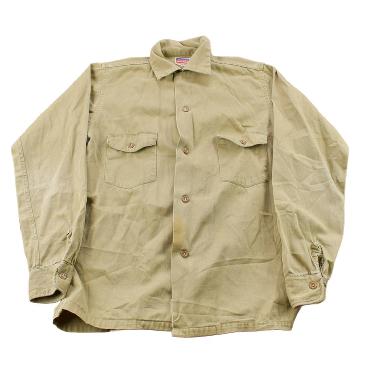 Vintage 1970s Penney's Big Mac Blank Button Up Shirt Men's S from propervintagecanada