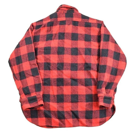 Vintage 1970s Pilgrim Buffalo Plaid Button Up Shirt Men's Large from propervintagecanada