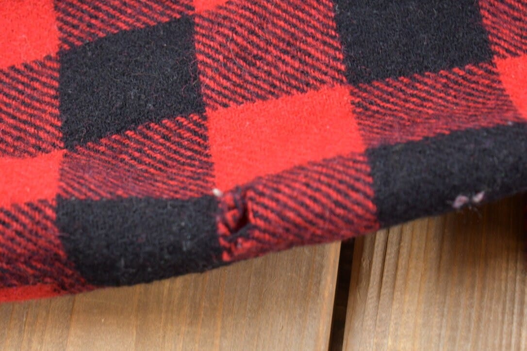 Vintage 1970s Pilgrim Buffalo Plaid Button Up Shirt Men's Large from propervintagecanada