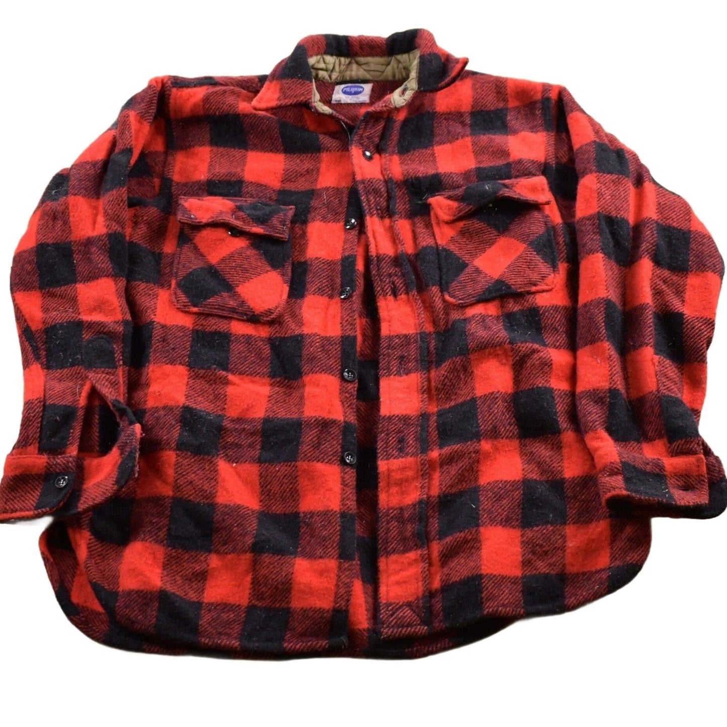 Vintage 1970s Pilgrim Plaid Button Up Shirt Men's Medium from propervintagecanada