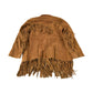 Vintage 1970s Pioneer Wear Fringe Leather Jacket from propervintagecanada