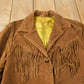 Vintage 1970s Pioneer Wear Fringe Leather Jacket from propervintagecanada