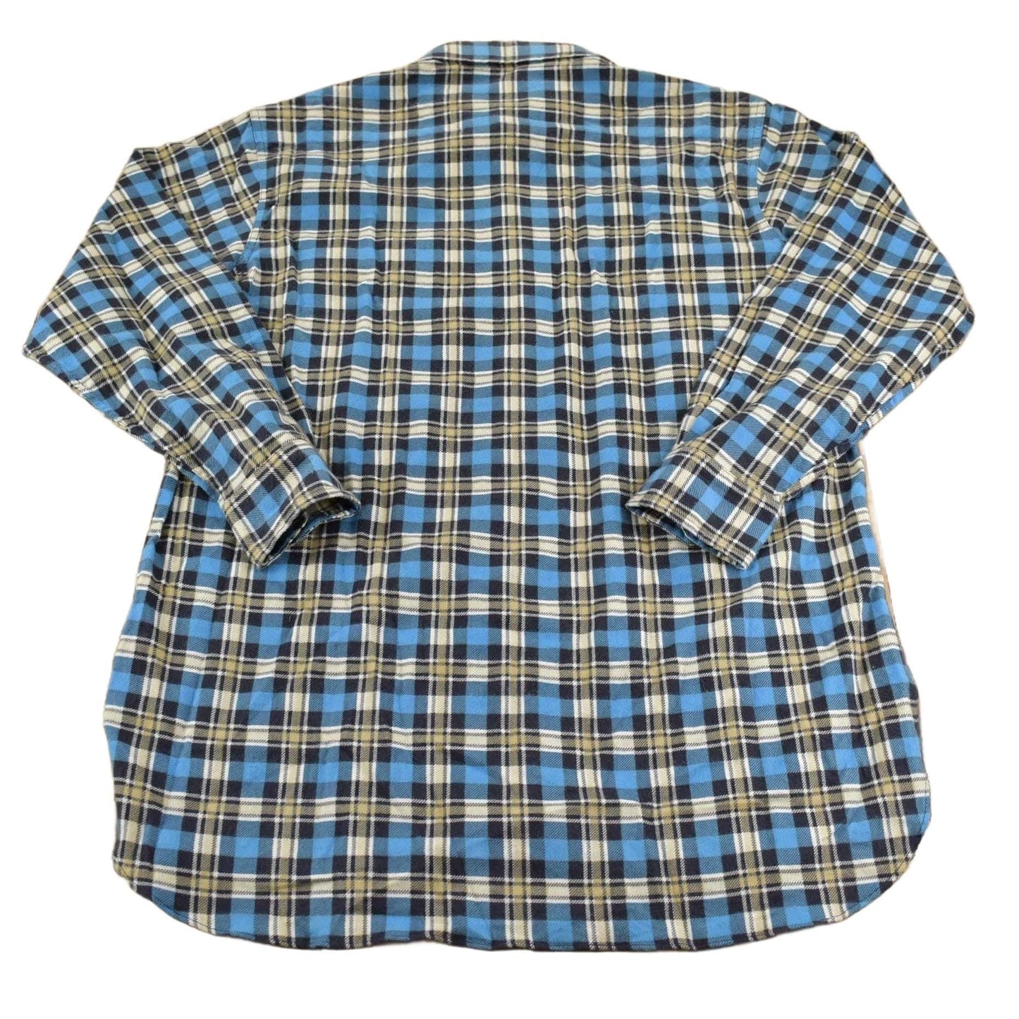 Vintage 1970s Plaid Button Up Flannel Shirt Men's L from propervintagecanada