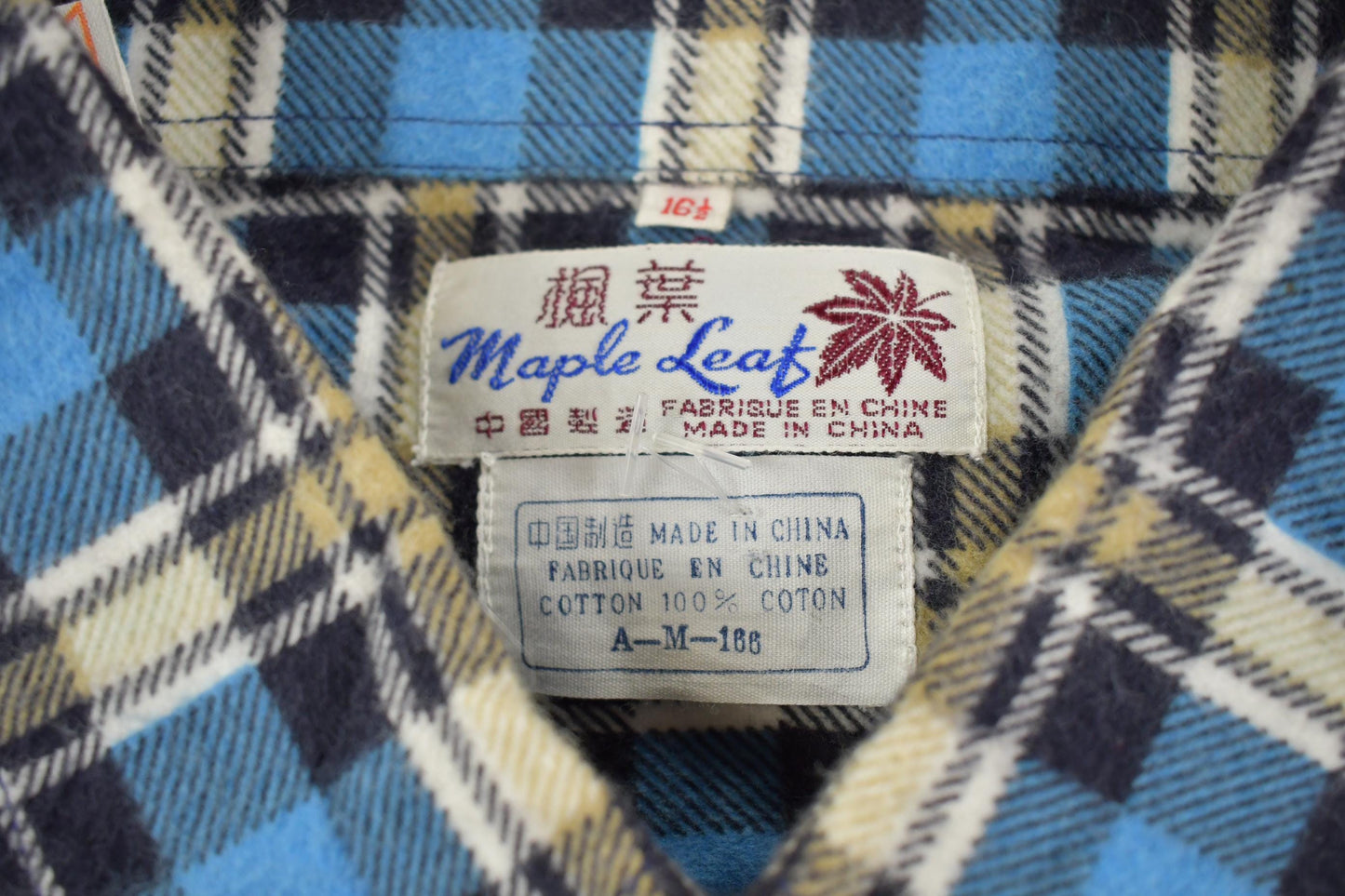 Vintage 1970s Plaid Button Up Flannel Shirt Men's L from propervintagecanada