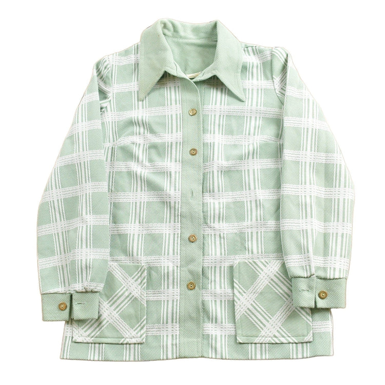 Vintage 1970s Plaid Button Up Shirt Men's Medium from propervintagecanada