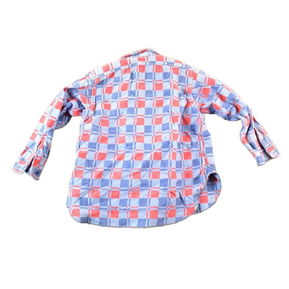 Vintage 1970s Plaid Button Up Shirt Mens L from propervintagecanada