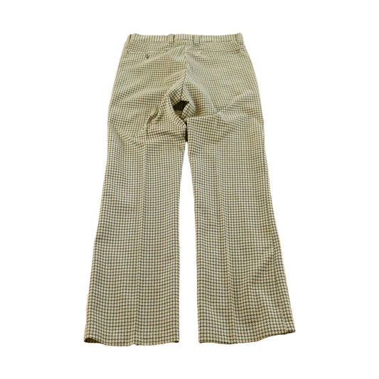 Vintage 1970s Pleated Checkered Plaid Pants Men's 33 x 33 from propervintagecanada