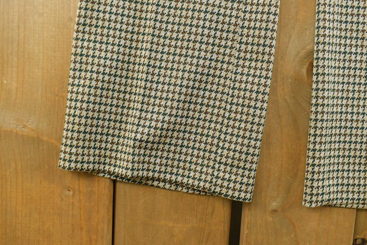 Vintage 1970s Pleated Checkered Plaid Pants Men's 33 x 33 from propervintagecanada
