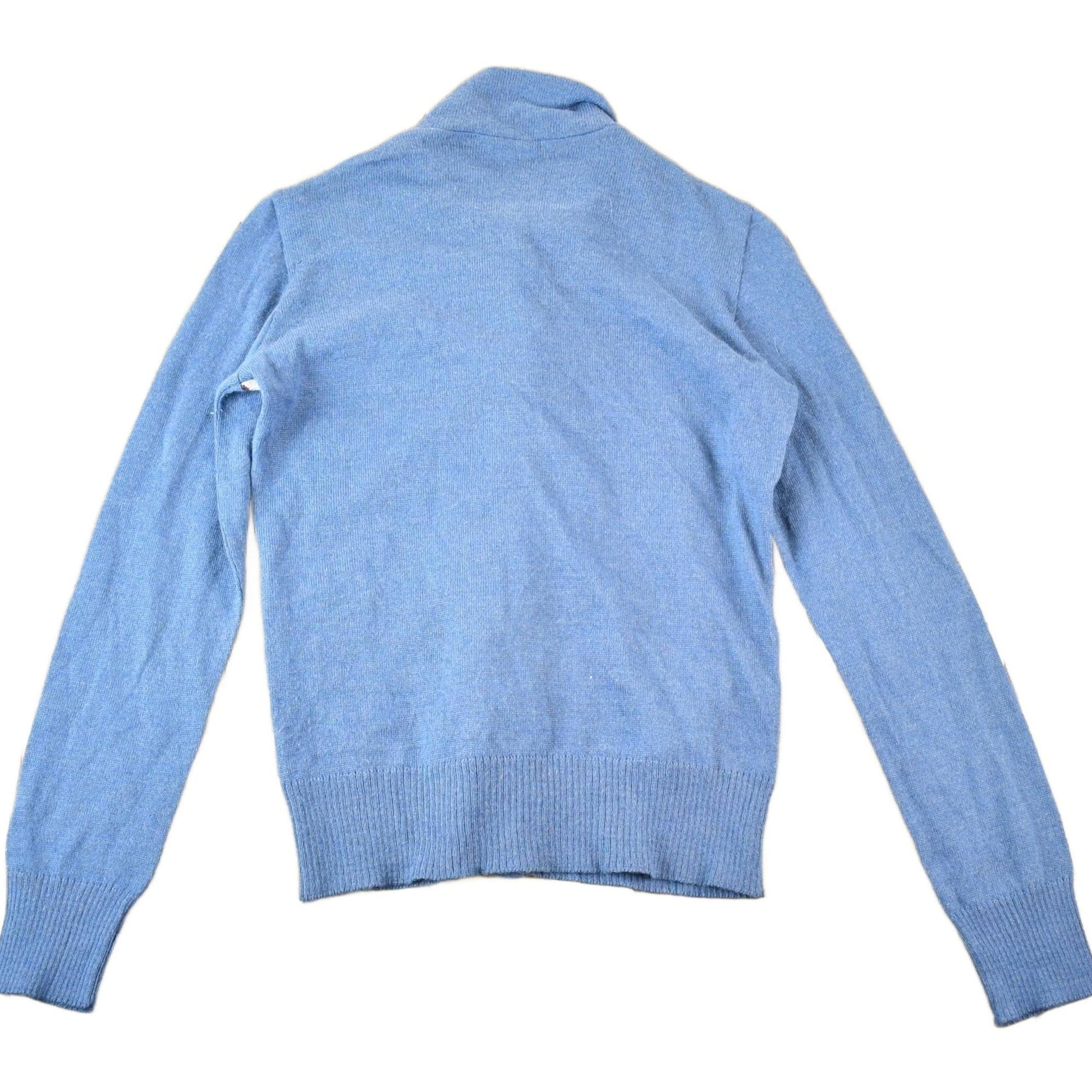 Vintage 1970s Pullidoine Knit Abstract Pattern Button Up Crewneck Sweater Womens S from propervintagecanada