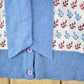 Vintage 1970s Pullidoine Knit Abstract Pattern Button Up Crewneck Sweater Womens S from propervintagecanada