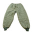 Vintage 1970s Quilted Green Military Liner Puffer Pants Men&