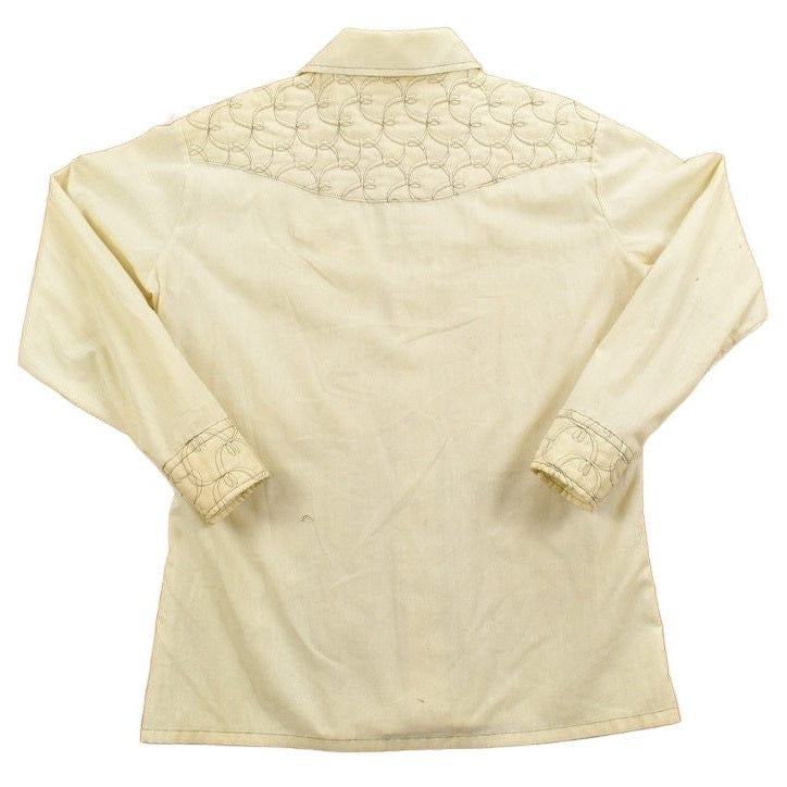 Vintage 1970s Quilted Wrangler Snap Button Shirt Men's Large from propervintagecanada